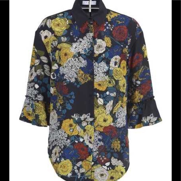 Sandro silk print blouse - Picture 3 of 6